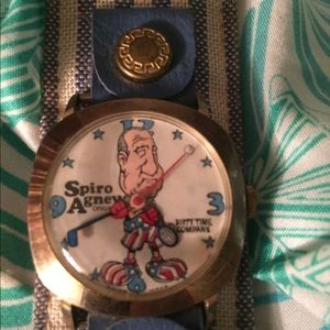 Spiro Agnew watch. Wind up. Dirty Works Company.